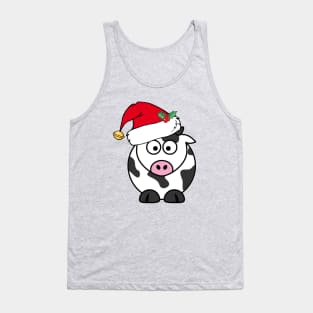 Cute Christmas Cow Tank Top